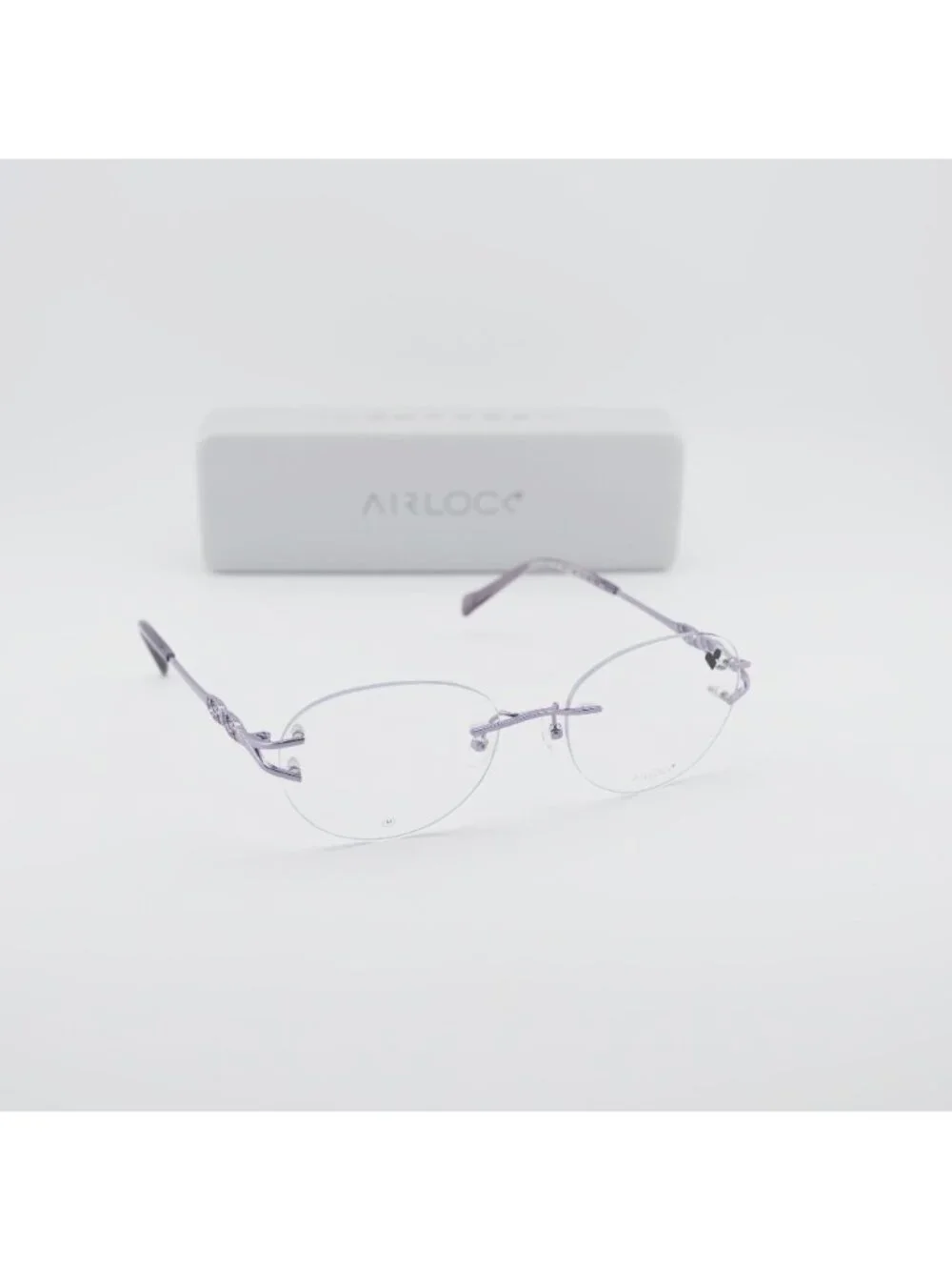 AIRLOCK JADE 202 532 Rimless Cat Eye Eyeglasses 52mm – Lilac
